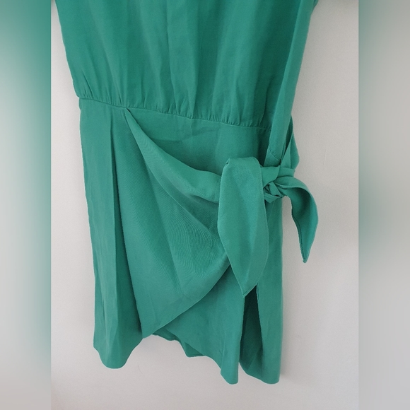 & Other Stories Green Mini Tie Waist Dress - Picture 5 of 9